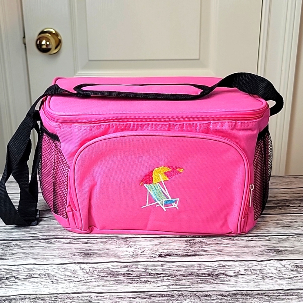 Hot Pink Beach Chair Cooler